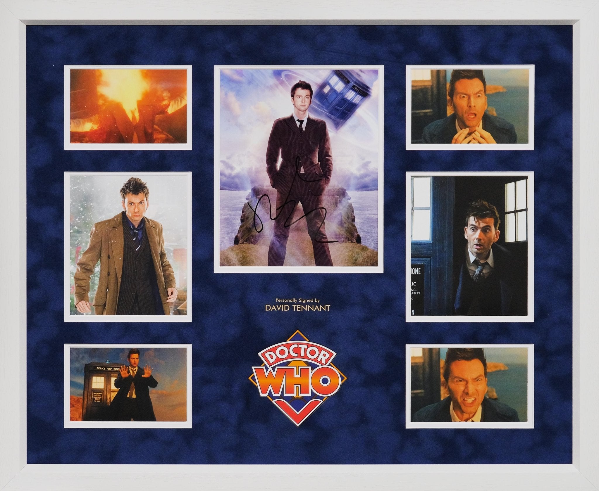 David Tennant, Doctor Who Signed Whitecard Framed Display - Memorabilia Framers Shop